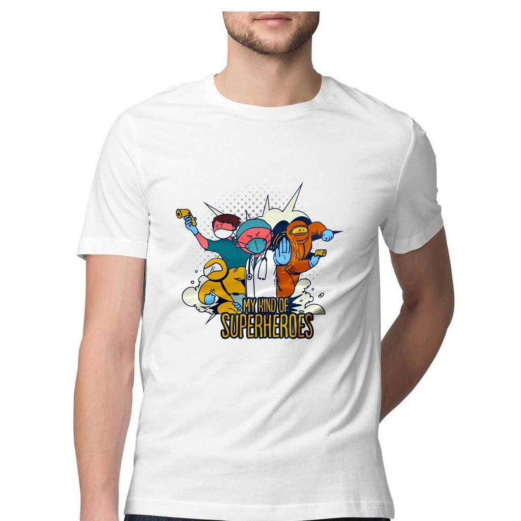 Covid warrior superheroes t shirt for men