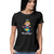 Bharatanatyam t shirt for women. Women's black t shirt. 100% cotton, round neck. Perfect for all day wear