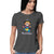 Bharatanatyam t shirt for women. Charcoal grey t shirt for women. 100% cotton, round neck. Perfect for all day wear