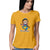 Bharatanatyam t shirt for women. Golden yellow t shirt for women. 100% cotton, round neck. Perfect for all day wear