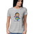 Bharatanatyam t shirt for women. Melange grey t shirt for women. 100% cotton, round neck. Perfect for all day wear