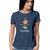 Bharatanatyam t shirt for women. Navy blue t shirt for women. 100% cotton, round neck. Perfect for all day wear