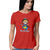 Bharatanatyam t shirt for women. Red t shirt for women. 100% cotton, round neck. Perfect for all day wear