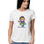 Bharatanatyam t shirt for women. Women's white t shirt. 100% cotton, round neck. Perfect for all day wear