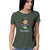 Bharatanatyam t shirt for women. Olive green t shirt for women. 100% cotton, round neck. Perfect for all day wear