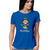 Bharatanatyam t shirt for women. Royal blue t shirt for women. 100% cotton, round neck. Perfect for all day wear