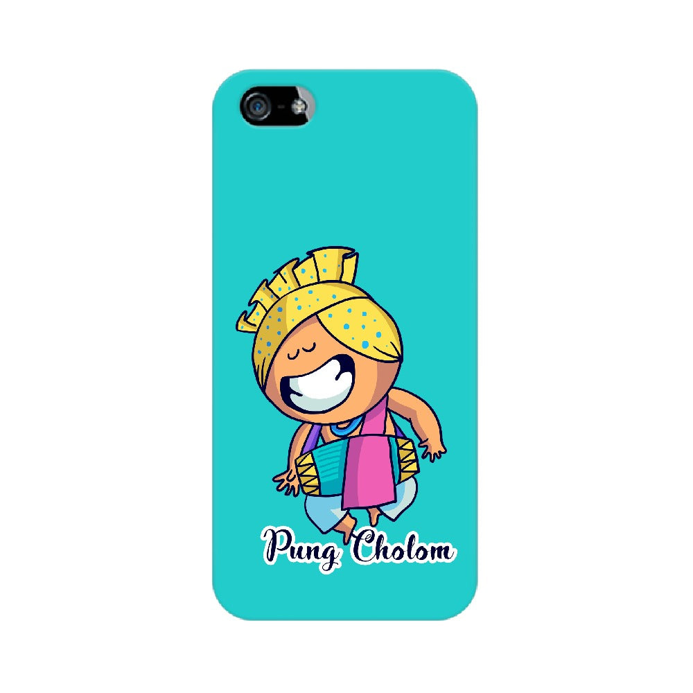 Pung Cholom  inspired mobile case in Blue