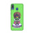 Kathakali inspired mobile case in green