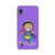 Bharatnatyam inspired mobile case in violet