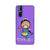 Bharatnatyam inspired mobile case in violet