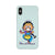 Bharatnatyam inspired mobile case in grey