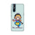 Bharatnatyam inspired mobile case in grey