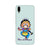 Bharatnatyam inspired mobile case in grey