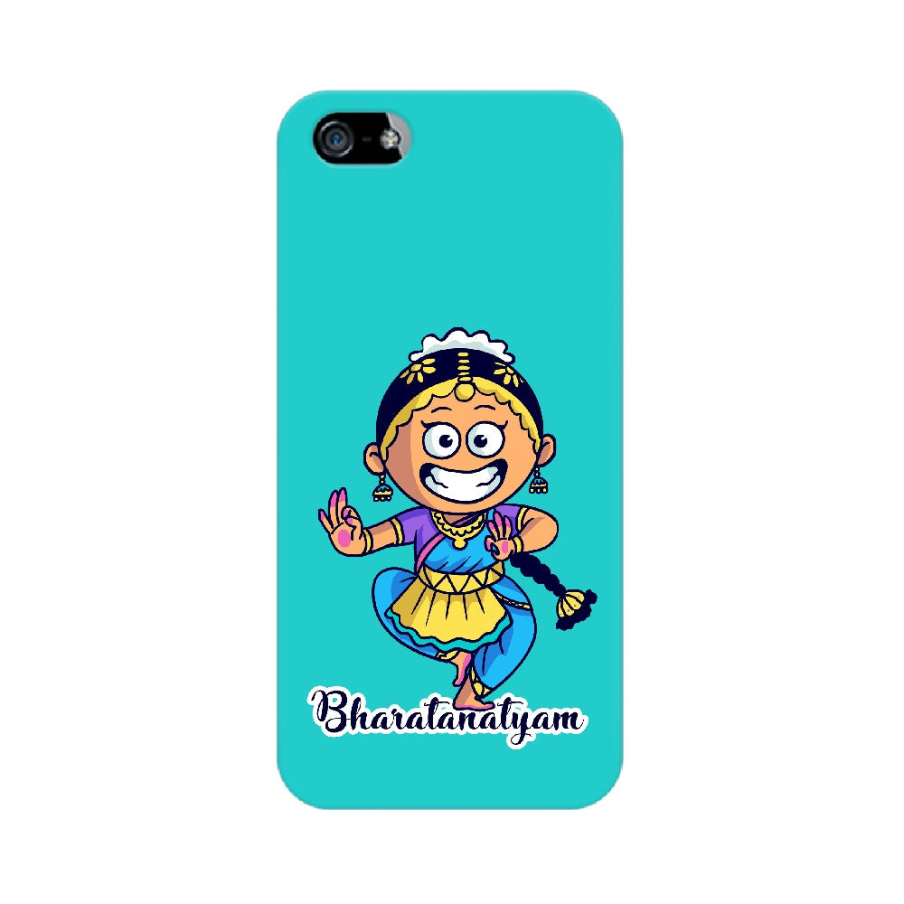 Bharatnatyam inspired mobile case in blue