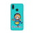 Bharatnatyam inspired mobile case in blue