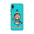 Bharatnatyam inspired mobile case in blue