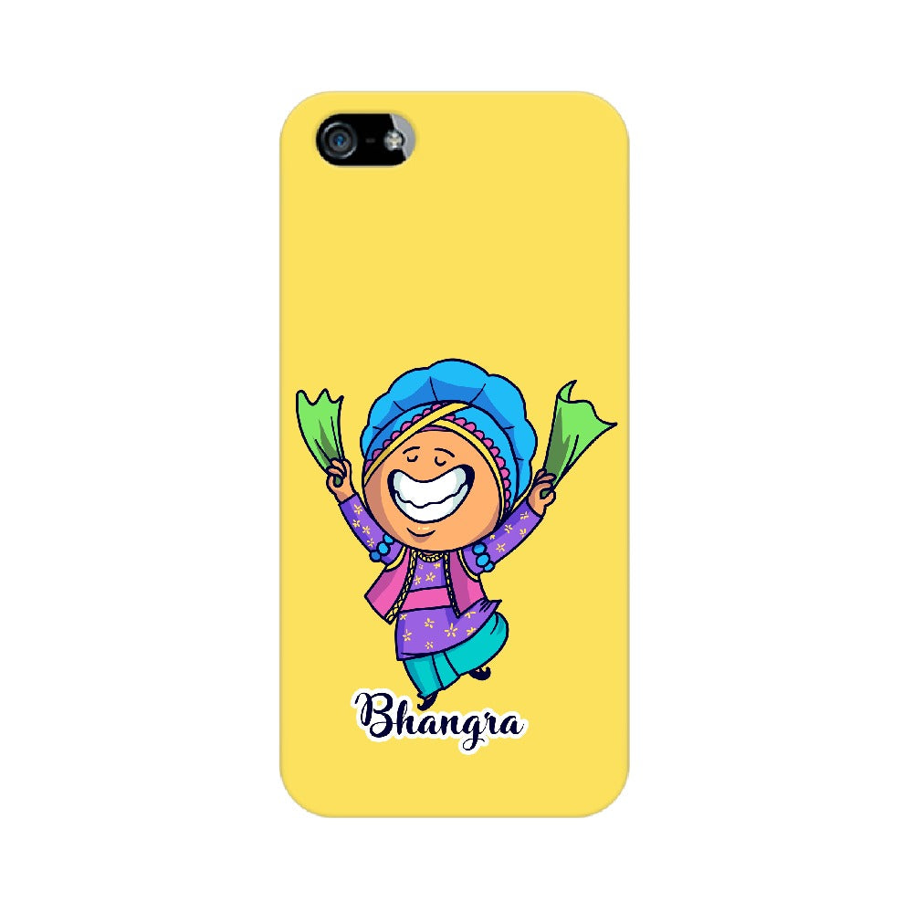 Bhangra inspired mobile case in Yellow