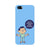 Keeping social distance, mobile case in blue