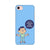 Keeping social distance, mobile case in blue