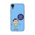 Keeping social distance, mobile case in blue