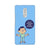 Keeping social distance, mobile case in blue