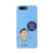 Keeping social distance, mobile case in blue