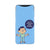 Keeping social distance, mobile case in blue