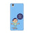 Keeping social distance, mobile case in blue