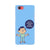 Keeping social distance, mobile case in blue