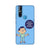 Keeping social distance, mobile case in blue