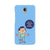 Keeping social distance, mobile case in blue