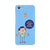 Keeping social distance, mobile case in blue