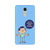 Keeping social distance, mobile case in blue